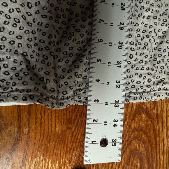 MNG Kids Girls Dress Size 13-14 Years Beige Black Leopard Print Button Up Tiered - Picture 6 of 8